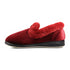 Padders Repose 406/5197 Winter Red Sparkle Slippers - Wide Fit Memory Foam Comfort